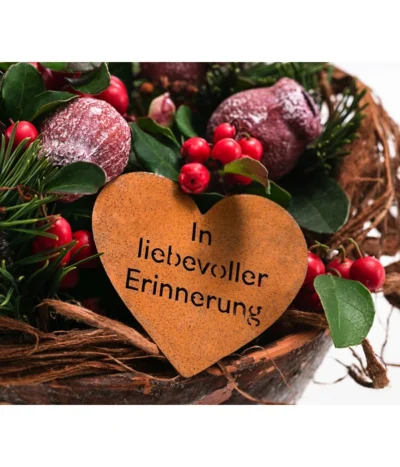 Grabgesteck In Liebe, Rund, Ø20/H20 Cm -Haus Pflanzen Welt 6462857 WE DE 001 SerieInLiebePremiumAllerheiligen2023