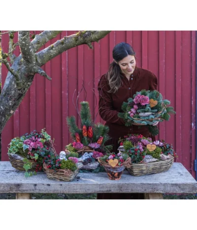 Grabgesteck In Liebe, Rund, Ø20/H20 Cm -Haus Pflanzen Welt 6462857 WE MO 002 SerieInLiebePremiumAllerheiligen202301 5