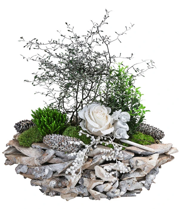 Grabgesteck Stille, Oval, Ca. B50/H50/T25 Cm 3 Grabgesteck Stille, Oval, Ca. B50/H50/T25 Cm