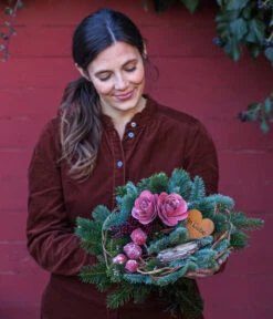 Grabstrauß In Liebe, Ca. Ø30 Cm -Haus Pflanzen Welt 6463020 WE MO 001 GrabstraussInLiebePremiumAllerheiligen202301