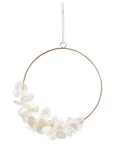 Dehner Türkranz Lunaria, Ca. Ø25 Cm -Haus Pflanzen Welt 6536783 WE FS 002 KranzLunaria