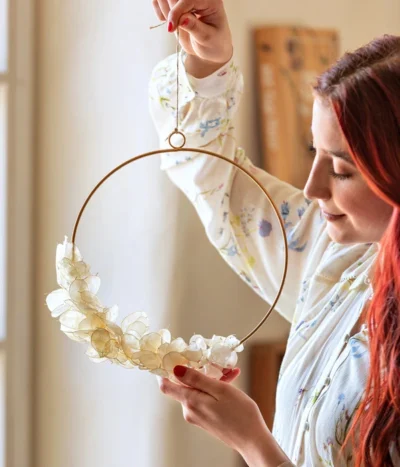 Dehner Türkranz Lunaria, Ca. Ø25 Cm -Haus Pflanzen Welt 6536783 WE MO 001 KranzLunaria