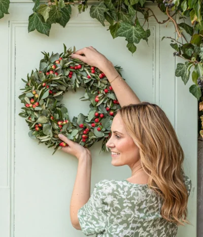 Dehner Kranz Hypericum, Ca. Ø45 Cm -Haus Pflanzen Welt 6536957 WE MO 001 KranzHypericum