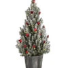 Geschmückter Weihnachtsbaum Wood, Mit Lichterkette, Ca. H50 Cm -Haus Pflanzen Welt 6552640 WE FS 001 WeihnachtsbaeumchenWoodRot19cmLED