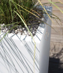 Fleur Ami Kunststoff-Säulentopf New Tribeca Block, Quadratisch, Weiß -Haus Pflanzen Welt 6600068 WE DE 002 fleuramiKunststoffSaeulentopfTribecaBlockquadratisch