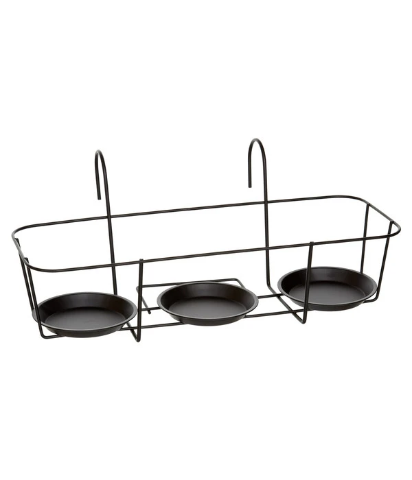 Dehner Metall-Balkonblumentopfhalter Triplo, Ca. B48,5/H20/T19 Cm 3 Dehner Metall-Balkonblumentopfhalter Triplo, Ca. B48,5/H20/T19 Cm
