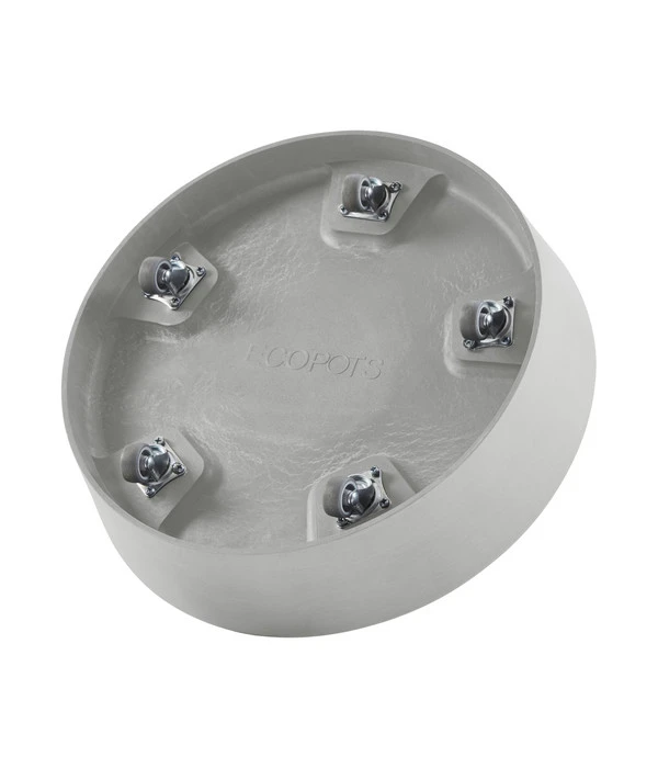 Ecopots Kunststoff-Untersetzer Mit Rollen, Rund 4 Ecopots Kunststoff-Untersetzer Mit Rollen, Rund – Bild 2