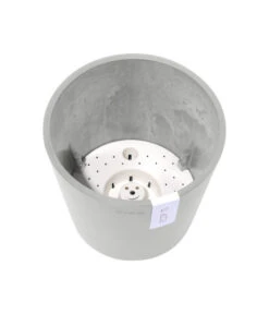 Ecopots Kunststoff-Topf Amsterdam Mit Wassersystem, Rund, Hellgrau -Haus Pflanzen Welt 6614846 WE DE 001 EcopotsKunststoffTopfAmsterdammitWassersystemrundhellgrau