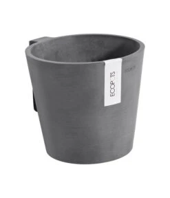 Ecopots Kunststoff-Topf Amsterdam Wall, Rund, Grau, Ca. Ø21,8/H17,5 Cm -Haus Pflanzen Welt 6614887 WE DE 001 EcopotsKunststoffTopfAmsterdamWallrundgrau