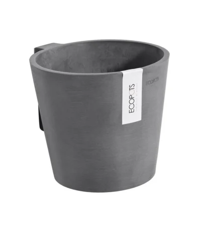 Ecopots Kunststoff-Topf Amsterdam Wall, Rund, Grau, Ca. Ø21,8/H17,5 Cm -Haus Pflanzen Welt 6614887 WE DE 001 EcopotsKunststoffTopfAmsterdamWallrundgrau