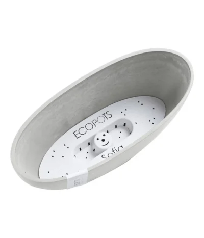 Ecopots Kunststoff-Schale Sofia Mit Wassersystem, Oval, Ca. B30/H13,5/T13 Cm -Haus Pflanzen Welt 6614903 WE DE 001 EcopotsKunststoffSchaleSofiamitWassersystemoval