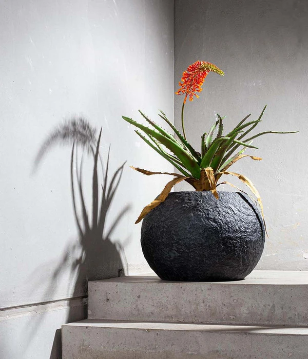 Fleur Ami Kunststoff-Topf Rocky, Bauchig 4 Fleur Ami Kunststoff-Topf Rocky, Bauchig – Bild 2