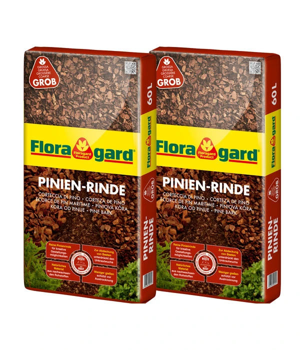 Floragard Pinienrinde 25-40 Mm, 2 X 60 L 3 Floragard Pinienrinde 25-40 Mm, 2 X 60 L