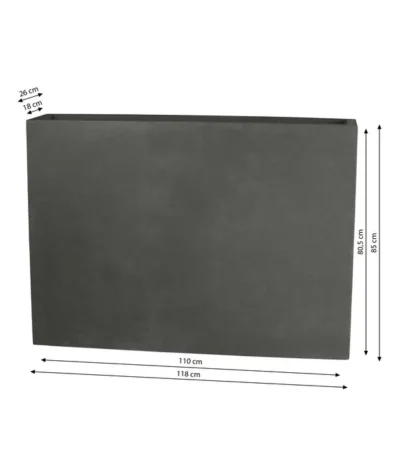 Dehner Fiberglas-Kasten, Rechteckig, Grau, Ca. B118/H85/T26 Cm -Haus Pflanzen Welt 6625974 WE BG 001 DehnerFiberglasKastenrechteckiggrau