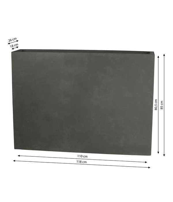 Dehner Fiberglas-Kasten, Rechteckig, Grau, Ca. B118/H85/T26 Cm 5 Dehner Fiberglas-Kasten, Rechteckig, Grau, Ca. B118/H85/T26 Cm – Bild 3