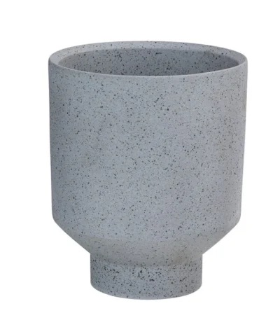 Dehner Keramik-Übertopf Sky, Konisch, Grau, Ca. Ø13,5 Cm