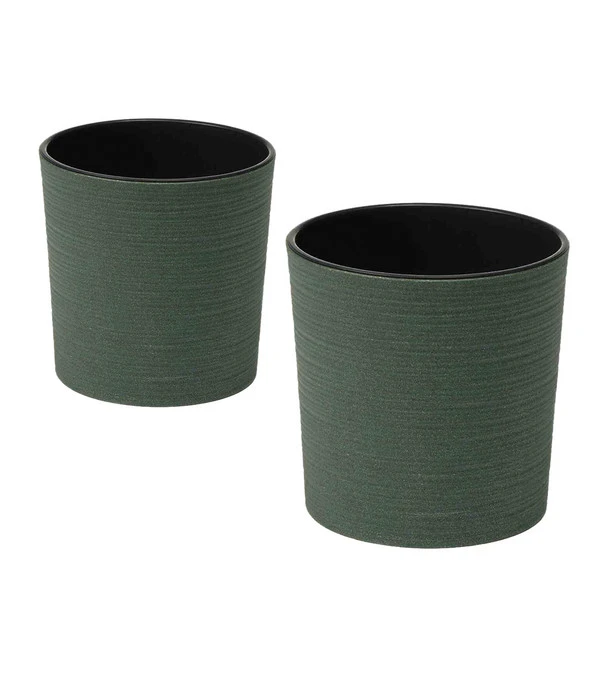 Siena Garden Kunststoff-Topf-Set ECO Lens, Rund, Ca. Ø25/H25 & Ø30/H30,5 Cm, 2-teilig 3 Siena Garden Kunststoff-Topf-Set ECO Lens, Rund, Ca. Ø25/H25 & Ø30/H30,5 Cm, 2-teilig