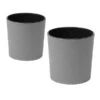 Siena Garden Kunststoff-Topf ECO Lens, Rund, Grau, Ca. Ø30/H30,5 Cm, 2er-Set -Haus Pflanzen Welt 6654941 WE FS 001 PflanzgefaesseEcoLens30Grau