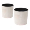 Siena Garden Kunststoff-Topf ECO Lens, Rund, Weiß, Ca. Ø30/H30,5 Cm, 2er-Set -Haus Pflanzen Welt 6654982 WE FS 001 PflanzgefaesseEcoLens30Weiss