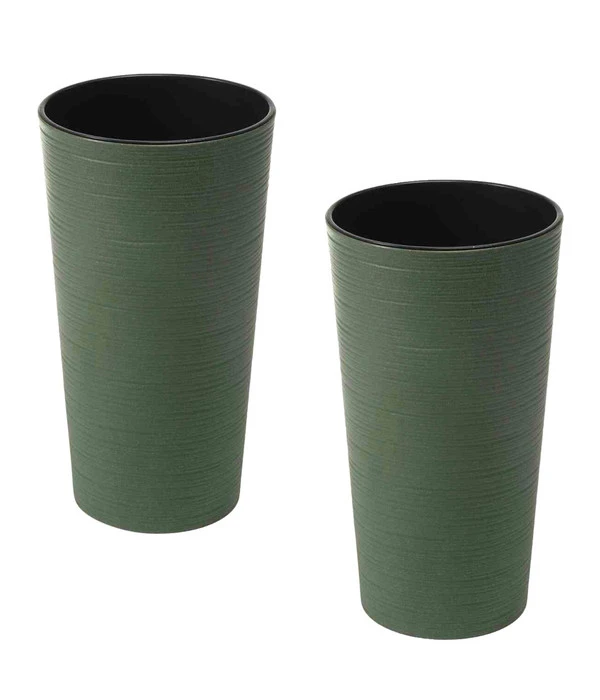 Siena Garden Kunststoff-Säulen ECO Locon, Konisch, Grün, Ca. Ø30/H57 Cm, 2er-Set 3 Siena Garden Kunststoff-Säulen ECO Locon, Konisch, Grün, Ca. Ø30/H57 Cm, 2er-Set