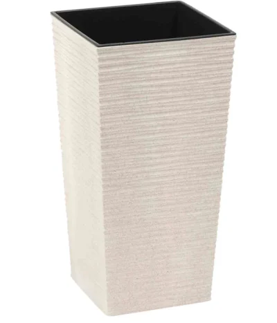 Siena Garden Kunststoff-Topf-Set ECO Nizza, Konisch, Ca. B30/H57/T30 Cm