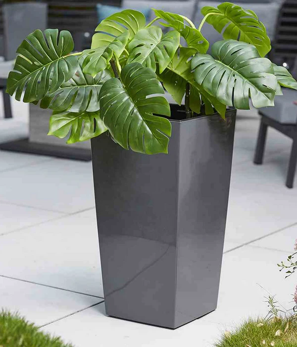 Siena Garden Kunststoff-Topf Lyon, Konisch, Ca. B40/H75/T40 Cm 5 Siena Garden Kunststoff-Topf Lyon, Konisch, Ca. B40/H75/T40 Cm – Bild 3