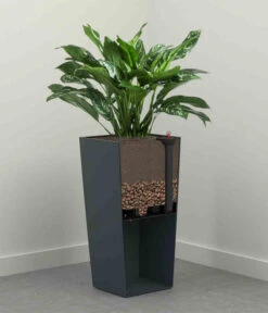 Siena Garden Kunststoff-Säule ECO Nizza, Konisch, Ca. B30/H57/T30 Cm -Haus Pflanzen Welt 6655385 WE DE 002 PflanzgefaessNizza30Weiss