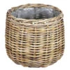 Van Der Leeden Rattan-Topf, Rund, Grau 1 Van Der Leeden Rattan-Topf, Rund, Grau -Haus Pflanzen Welt 6697403 WE FS 001 VanderLeedenRattanTopfrundgrau