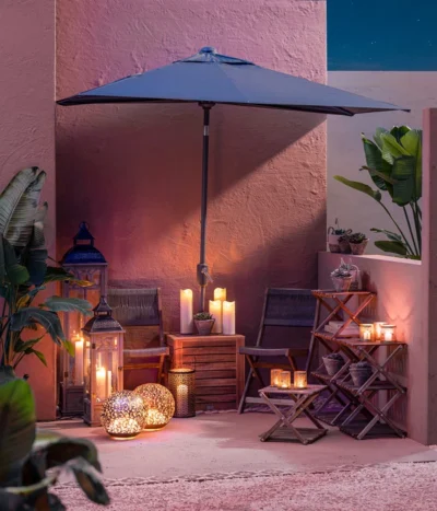 Dehner Blumentreppe Macao -Haus Pflanzen Welt 6703243 WE MO 001 Outdoorbeleuchtung