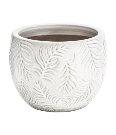 Dehner Keramik-Topf Leaf