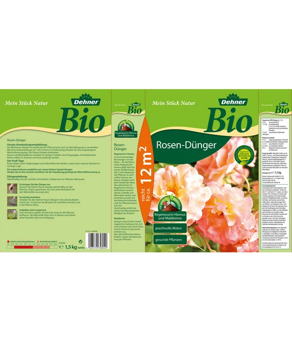 Dehner Bio Rosen-Dünger, 1,5 Kg 4 Dehner Bio Rosen-Dünger, 1,5 Kg – Bild 2