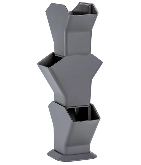 Kunststoff-Pflanzbaum-Set, Grau, Ca. B31,3/H77,3/31,3 Cm 3 Kunststoff-Pflanzbaum-Set, Grau, Ca. B31,3/H77,3/31,3 Cm