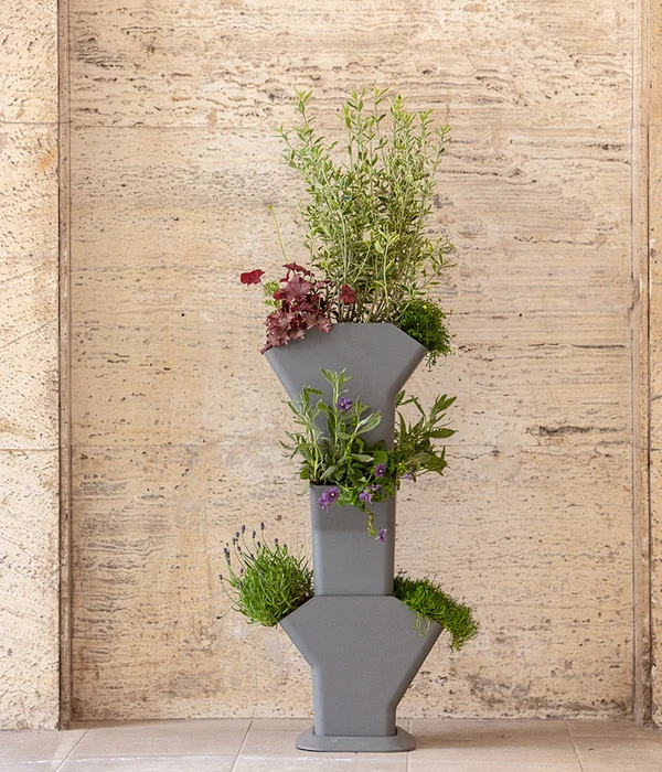 Kunststoff-Pflanzbaum-Set, Grau, Ca. B31,3/H77,3/31,3 Cm 5 Kunststoff-Pflanzbaum-Set, Grau, Ca. B31,3/H77,3/31,3 Cm – Bild 3