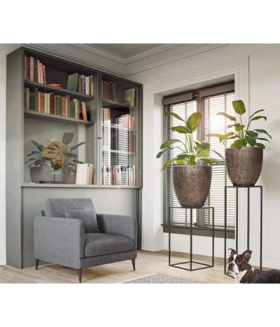 Fleur Ami Kunststoff-Topf Coral, Konisch, Bronze -Haus Pflanzen Welt 6757801 WE MO 001 FleurAmiPflanzgefaessCoral