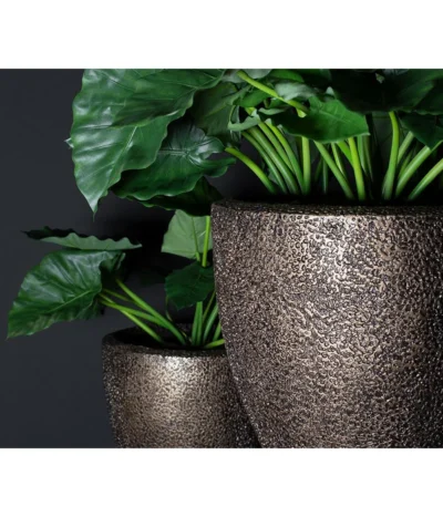 Fleur Ami Kunststoff-Topf Coral, Konisch, Bronze -Haus Pflanzen Welt 6757801 WE MO 003 FleurAmiPflanzgefaessCoral