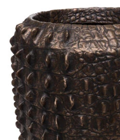 Fleur Ami Kunststoff-Topf Croc, Konisch, Bronze, Ca. Ø47/H56 Cm -Haus Pflanzen Welt 6758999 WE DE 001 FleurAmiPflanzgefaessCroc