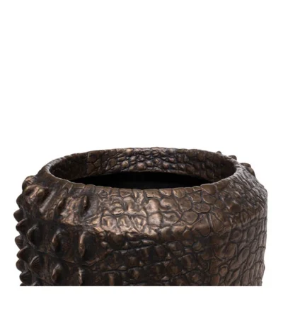Fleur Ami Kunststoff-Topf Croc, Konisch, Bronze, Ca. Ø47/H56 Cm -Haus Pflanzen Welt 6758999 WE DE 002 FleurAmiPflanzgefaessCroc