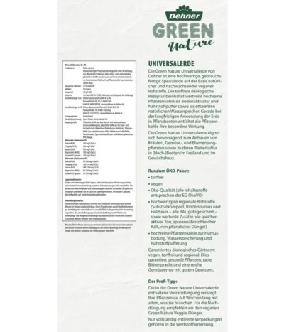 Dehner Green Nature Universal-Erde, 48 X 40 Liter -Haus Pflanzen Welt 6759815 WE DE 001 DehnerGreenNatureUniversalErde18l 1