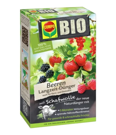 COMPO BIO Beeren Langzeit-Dünger Mit Schafwolle