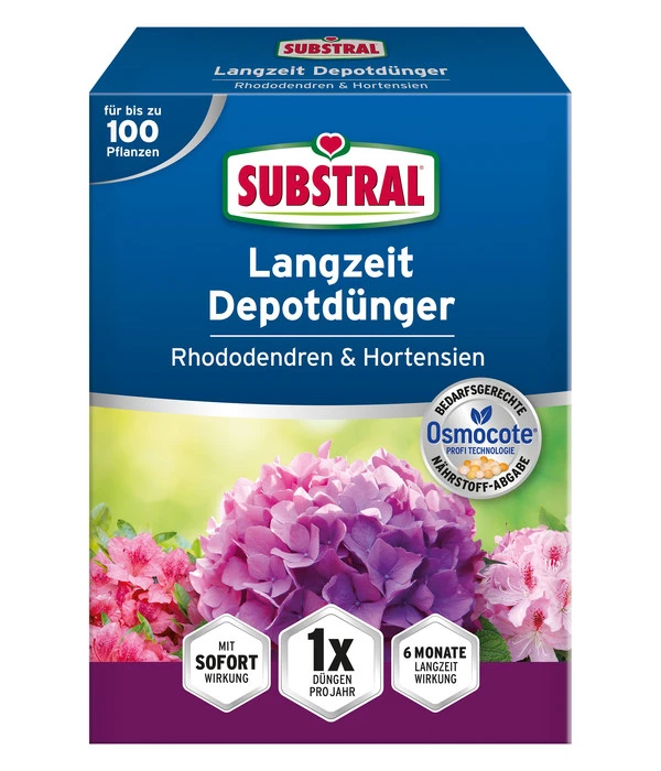 Substral® Osmocote® Rhododendren & Hortensien Dünger, 1,5 Kg 3 Substral® Osmocote® Rhododendren & Hortensien Dünger, 1,5 Kg
