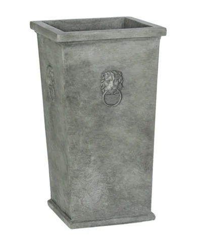 Dehner Leichtbeton-Topf Windsor, Eckig, Grau