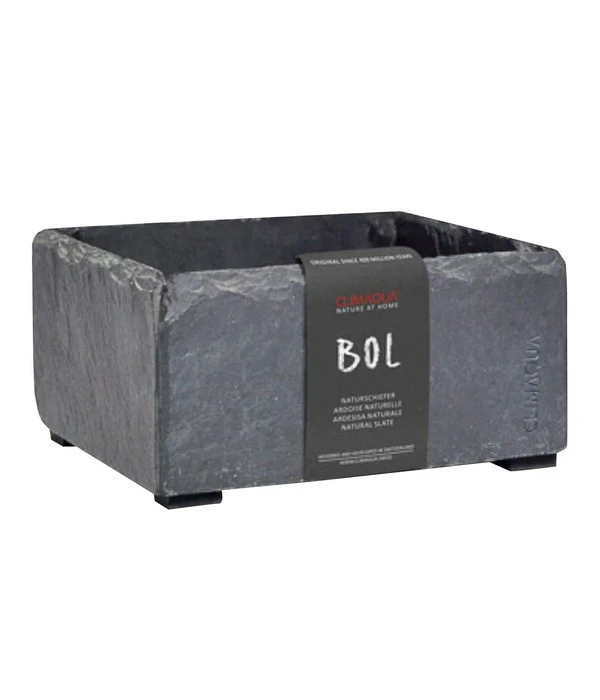 Climaqua Schiefer-Pflanzschale Bol, Rechteckig, Ca. B19/H10/T19 Cm 3 Climaqua Schiefer-Pflanzschale Bol, Rechteckig, Ca. B19/H10/T19 Cm