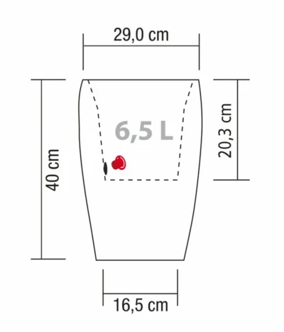 Scheurich Kunststoff-Topf Barceo High, Rund 14 Scheurich Kunststoff-Topf Barceo High, Rund -Haus Pflanzen Welt 6878946 WE BG 001 ScheurichTopfBarceoHigh