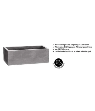 Dehner Kunststoff-Blumenkasten Palermo, Ca. B80/H27/T30 Cm -Haus Pflanzen Welt 6917959 WE IG 001 DehnerKunststoffBlumenkastenPalermo