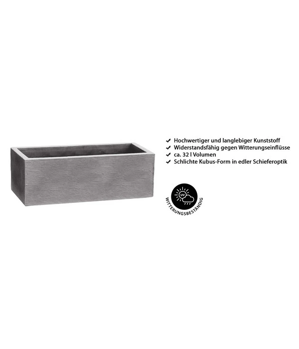 Dehner Kunststoff-Blumenkasten Palermo, Ca. B80/H27/T30 Cm 4 Dehner Kunststoff-Blumenkasten Palermo, Ca. B80/H27/T30 Cm – Bild 2