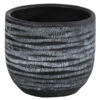 Dehner Keramik-Übertopf Mavie, Rund, Anthrazit 2 Dehner Keramik-Übertopf Mavie, Rund, Anthrazit -Haus Pflanzen Welt 6919880 WE FS 001 TopfMavieAnthrazit