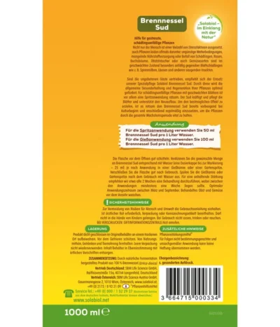 Solabiol® Brennnessel Sud, 1 L -Haus Pflanzen Welt 6938054 WE DE 001 SolabiolBrennnesselSud
