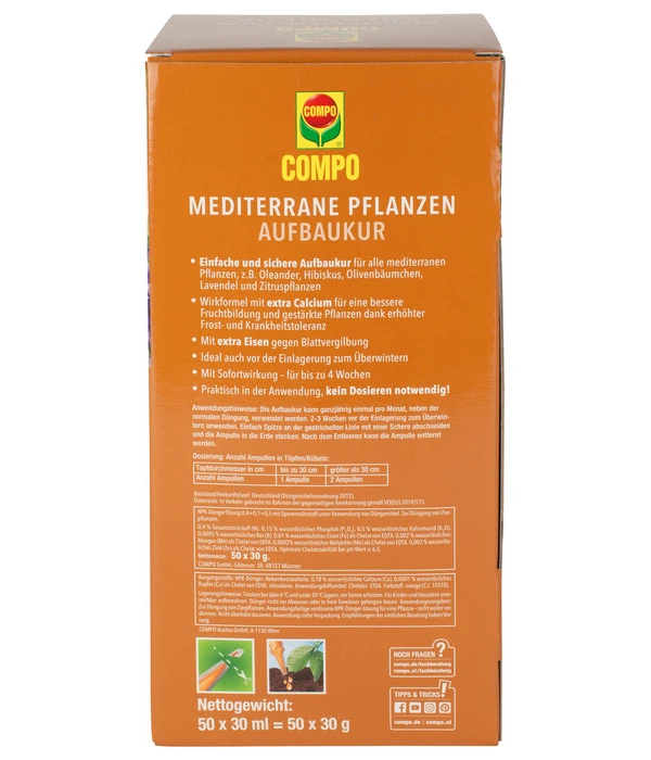 COMPO Mediterrane Pflanzen Aufbaukur, 30 Ml 4 COMPO Mediterrane Pflanzen Aufbaukur, 30 Ml – Bild 2