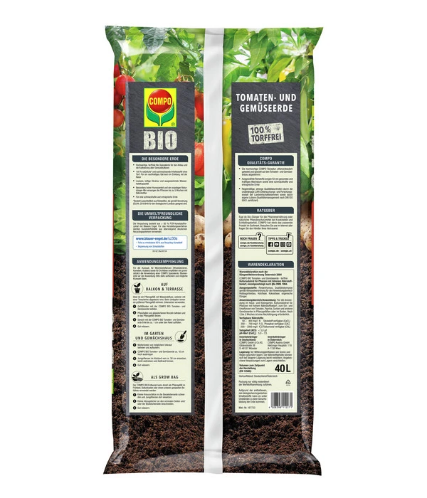 COMPO BIO Tomaten- Und Gemüseerde 4 COMPO BIO Tomaten- Und Gemüseerde – Bild 2