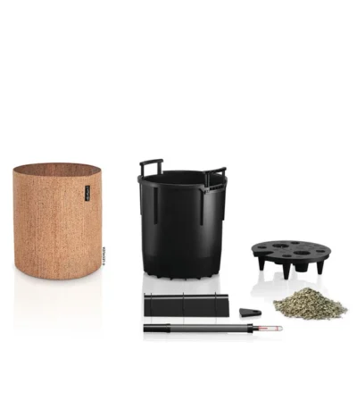 LECHUZA® TRENDCOVER Cork, All-in-One Set -Haus Pflanzen Welt 6946891 WE FS 002 TrendcoverCorkLightnatural 6947097